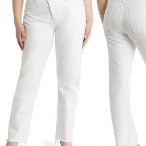 AGolde white cross cross jeans size 26